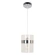 WYPRZEDAŻ CANDELLUX 31-28044 BRANDO LAMPA WISZĄCA 15 1X60W E27 CHROM / TRANSPARENT