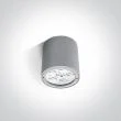 ONE LIGHT 67138C/G/D Modi szary zewnętrzny cylinder sufitowy 6000K 6x1W IP54