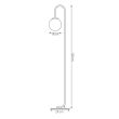 EMIBIG 1495/LP1 FLOR LP1 BLACK Lampa podłogowa