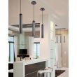 AZZARDO FH31141-BJ-350-1-BK-CH / AZ1236 Tubo 1 (black/chrome) Lampa wisząca