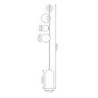 EMIBIG 1501/LP4 ETNO LP4 MOKKA Lampa podłogowa