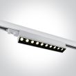ONE LIGHT 65024T/W/W Ampares biały naświetlacz track z regulacą +-45°COB 3000K 10x5W