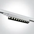 ONE LIGHT 65024T/W/W Ampares biały naświetlacz track z regulacą +-45°COB 3000K 10x5W