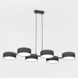 EMIBIG 1562/6 DRUMZ 6 BLACK Lampa wisząca
