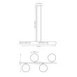 EMIBIG 1566/4 DRUMZ 4 MIX1 Lampa wisząca