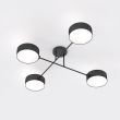EMIBIG 1568/4 MAGA 4 BLACK Lampa sufitowa
