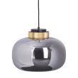 Step into Design 9969P/B smoky Lampa wisząca BOOM LED szaro złota 35 cm