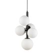 SIGMA 33488 Perla 5 lampa wisząca czarny,biały
