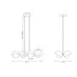 EMIBIG 1591/4 BOOM 4 ORANGE Lampa wisząca