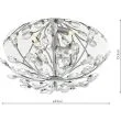 DAR ZAF5350 ZAFIR 3LT FLUSH POL CHR CRYSTAL