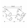 CANDELLUX 98-28143 Gary lampa sufitowa plafon czarny 4x15W GU10 klosz czarny