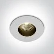 ONE LIGHT 10107H/W/C Katikas biały wpust COB LED IP65 4000K 7W dark light