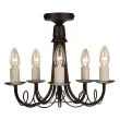 ELSTEAD MINSTER MN5 BLACK 5Lt Chandelier/Semi-Flush