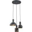 ARGON SINES 1472 lampa wisząca 3 pł. na okrągłej podsufitce