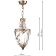DAR OTT0135 OTTOMAN 1LT PENDANT FRENCH GOLD