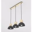 EMIBIG 1676/3 KAKI 3 BLACK LAMPA WISZĄCA
