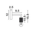 LUCES EXCLUSIVAS LE43610 BAJIO lampa ścienna