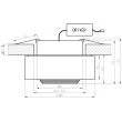 CANDELLUX 2228815 SS-33 AL/TR 3W LED COB 230V OPR. STROP. STAŁA OKRĄGŁA SZKŁO TRANSPARENTNE