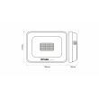 LED LABS 17-0000-08 Naświetlacz LED DRAGO 20W NW IP65 SLIM