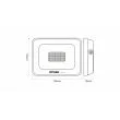 LED LABS 17-0000-08 Naświetlacz LED DRAGO 20W NW IP65 SLIM