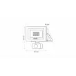LED LABS 17-0000-11 Naświetlacz LED DRAGO 20W NW IP44 SLIM PIR