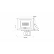 LED LABS 17-0000-12 Naświetlacz LED DRAGO 30W NW IP44 SLIM PIR