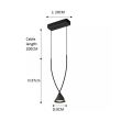 Step into design ST-1758 Lampa wisząca MIA LED czarna 15,5 cm