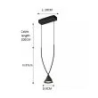 Step into design ST-1758 Lampa wisząca MIA LED czarna 15,5 cm