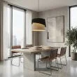 EMIBIG 1709/1 CANVA 1 BLACK NATURAL Lampa wisząca