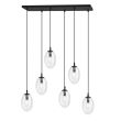EMIBIG 1265/6 LAMPA SUFITOWA ASTRAL 6 BL TRANSPARENT