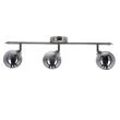 CANDELLUX 93-20987 RODIA LAMPA SUFITOWA LISTWA SATYNOWY 3X40W G9 KLOSZ GRAFITOWY