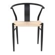 KING HOME KH1201100122 Krzesło WISHBONE METAL naturalne