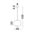 LUCES EXCLUSIVAS LE43661 PILAR lampa wisząca