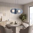 EMIBIG 1827/4 UMBRA 4 DUSTY BLUE Lampa wisząca