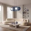 EMIBIG 1827/4 UMBRA 4 DUSTY BLUE Lampa wisząca