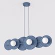 EMIBIG 1827/6 UMBRA 6 DUSTY BLUE Lampa wisząca