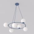 EMIBIG 1830/6 AZURA 6 DUSTY BLUE OPAL Lampa wisząca