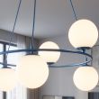 EMIBIG 1830/6 AZURA 6 DUSTY BLUE OPAL Lampa wisząca