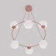 EMIBIG 1831/6 AZURA 6 CORAL OPAL Lampa wisząca