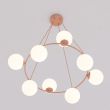 EMIBIG 1831/8 AZURA 8 CORAL OPAL Lampa wisząca