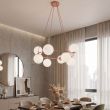 EMIBIG 1831/8 AZURA 8 CORAL OPAL Lampa wisząca
