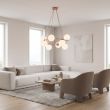 EMIBIG 1831/8 AZURA 8 CORAL OPAL Lampa wisząca