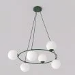 EMIBIG 1832/6 AZURA 6 OLIVE GREEN OPAL Lampa wisząca