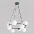EMIBIG 1832/8 AZURA 8 OLIVE GREEN OPAL Lampa wisząca