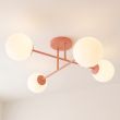 EMIBIG 1846/4 ROMA 4 CORAL OPAL Lampa sufitowa