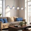 EMIBIG 1848/5 SINUS 5 DUSTY BLUE Lampa wisząca