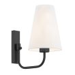 ARGON 8376 SAFIANO kinkiet 1 pł. biały, czarny