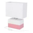 HELLUX 4113522 Lampa stołowa Colorato różowo-biała