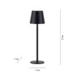 ZUMALINE 19250-18 EURIA LAMPA STOŁOWA CZARNY