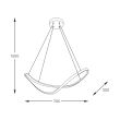 ZUMALINE 19600P-BK ERDA LAMPA WISZĄCA CZARNA/BLACK